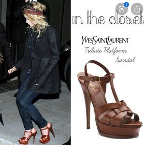 Tribute Platform Sandals In Smooth 